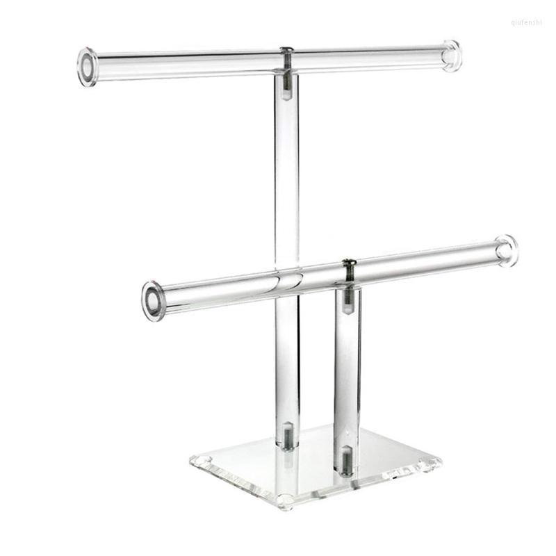 Jewelry Pouches 2-Tier Acrylic Bracelet Necklace Bangle Display Holder Stand With Ring For Store Tradeshow T-bar Showcase
Jewelry Pouches 2-Tier Acrylic Bracelet Necklace Bangle Display Holder Stand With Ring For Store Tradeshow T-bar Showcase