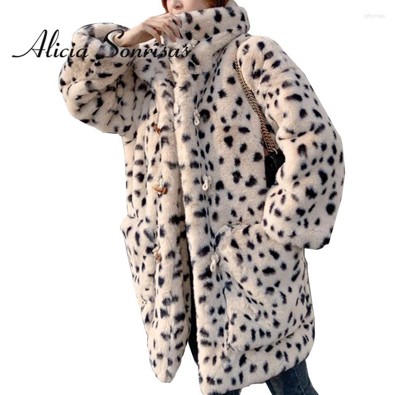 Women' Fur 2022 Winter Women Faux Spotted Rex Fluffy Loose Horn Buckle Casual Warm Coat Long Sleeves Pockets Jacket Feminino, Apricot spot
Women' Fur 2022 Winter Women Faux Spotted Rex Fluffy Loose Horn Buckle Casual Warm Coat Long Sleeves Pockets Jacket Feminino, Apricot spot