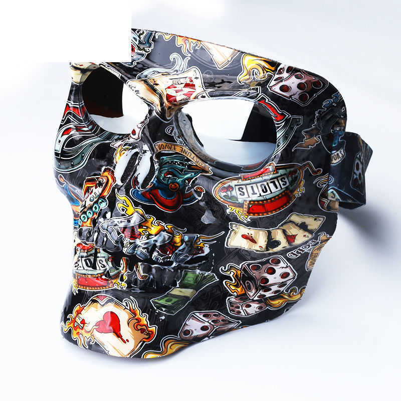 Skull Mask Motorcycle Face Mask with Goggles Air Soft Plastic Mask Open Face Motorcycle Helmet Moto Casco Cycling Face Shield
Skull Mask Motorcycle Face Mask with Goggles Air Soft Plastic Mask Open Face Motorcycle Helmet Moto Casco Cycling Face Shield