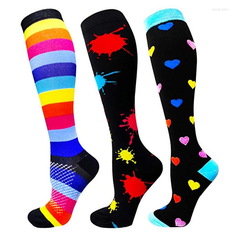 Men's Socks Outdoor Sport Multi-color Elastic Unisex Compression Stockings Anti Fatigue Pain Relief High Male Female, 14
Men's Socks Outdoor Sport Multi-color Elastic Unisex Compression Stockings Anti Fatigue Pain Relief High Male Female, 14