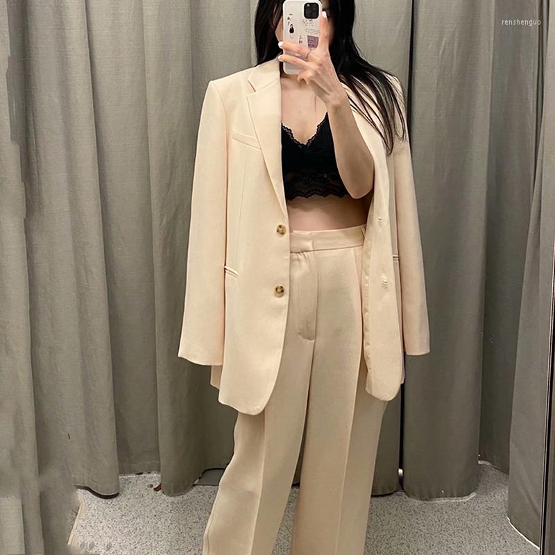 Women's Suits XEASY Blazer Women Blanc Jacket Female Oversize 2022 Spring Long Cropped, Beige
Women's Suits XEASY Blazer Women Blanc Jacket Female Oversize 2022 Spring Long Cropped, Beige