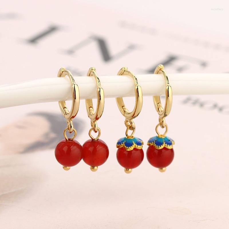 Hoop Earrings Natural Stone Vintage Red Round Drop For Women Fashion Simple Party Daily Wear Jewelry Accessories
Hoop Earrings Natural Stone Vintage Red Round Drop For Women Fashion Simple Party Daily Wear Jewelry Accessories