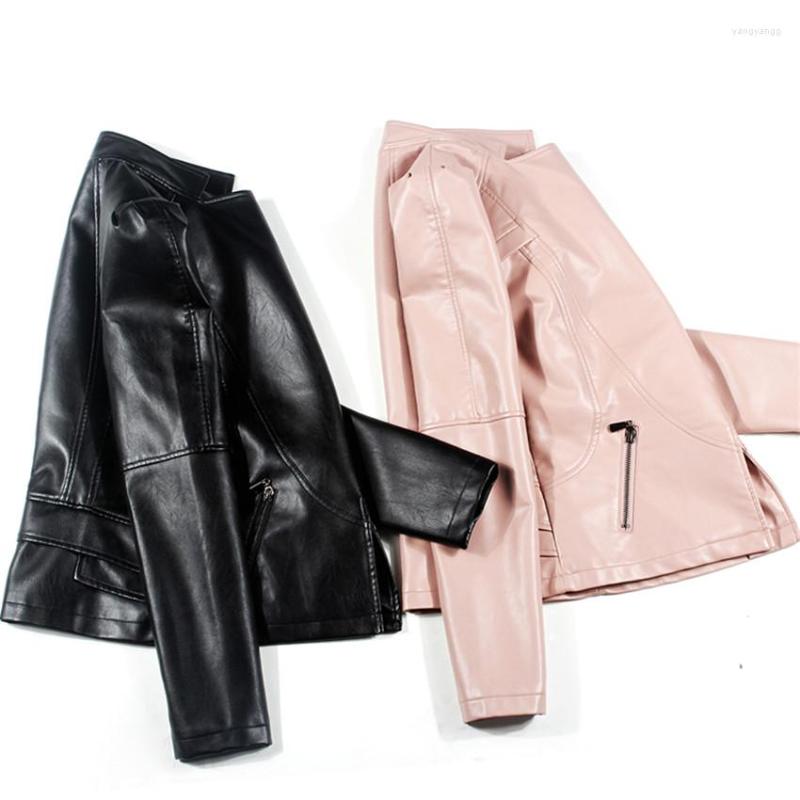 Women's Leather Gowyimmes Big Size Women Slim Biker Motorcycle Short Coat Fake Jacket Soft Zipper Jaquetas Women's Clothing P589, Black
Women's Leather Gowyimmes Big Size Women Slim Biker Motorcycle Short Coat Fake Jacket Soft Zipper Jaquetas Women's Clothing P589, Black
