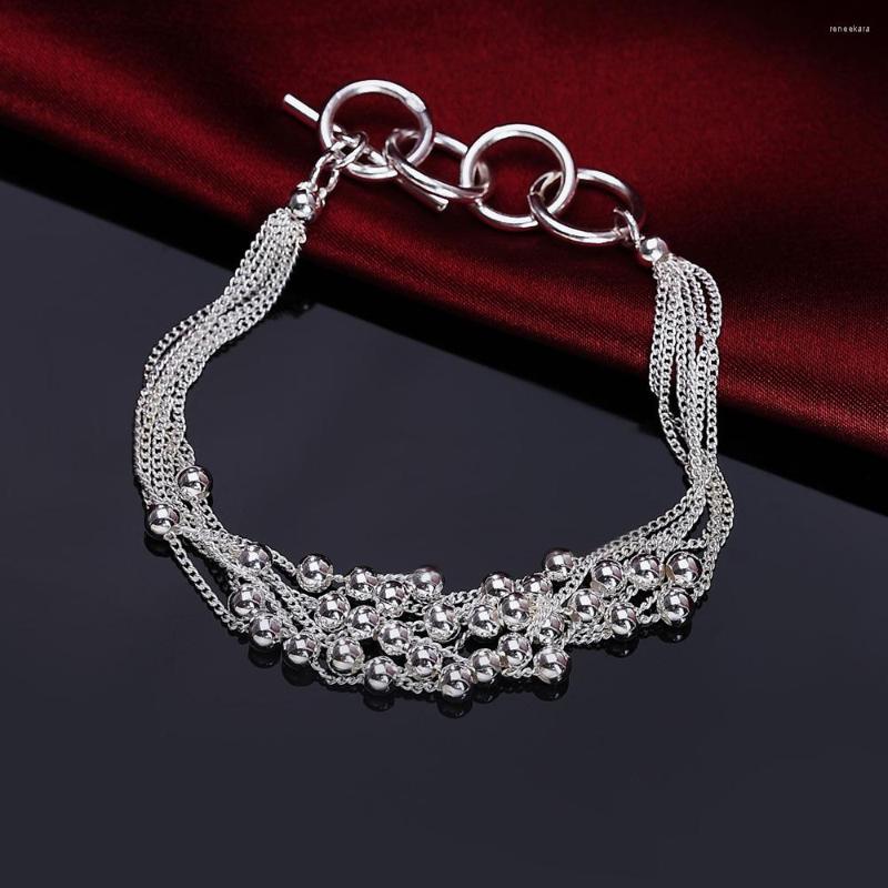 Link Bracelets Charm Five-line Tassel Bead Chain 925 Stamped Bracelet For Woman Wedding Party Christmas Gift Fashion Brands Jewelry
Link Bracelets Charm Five-line Tassel Bead Chain 925 Stamped Bracelet For Woman Wedding Party Christmas Gift Fashion Brands Jewelry