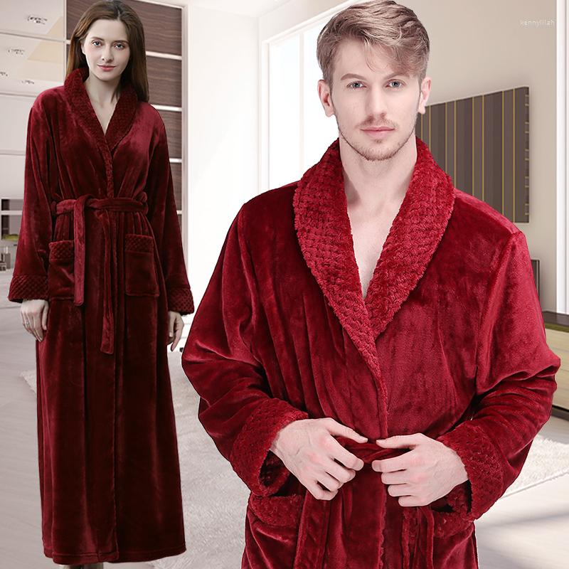 Men's Sleepwear Men Women Winter Extra Long Thicken Flannel Warm Bath Robe Luxury Thermal Bathrobe Mens Soft Grid Fur Dressing Gown Male, Pink women
Men's Sleepwear Men Women Winter Extra Long Thicken Flannel Warm Bath Robe Luxury Thermal Bathrobe Mens Soft Grid Fur Dressing Gown Male, Pink women