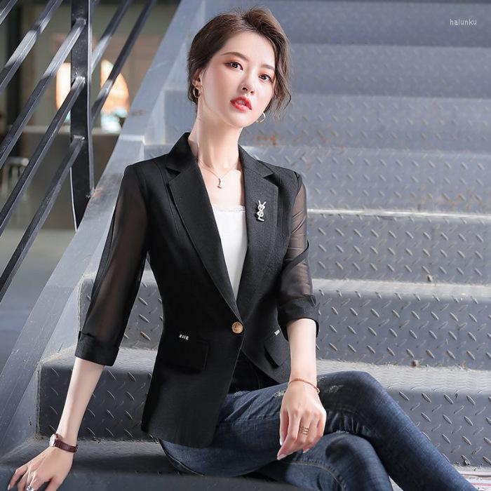 Women's Suits Small Suit Jacket For Women Summer Fashion Temperament Leisure Slim Coat Three Quarter Sleeve Trend Sun-Protective Clothing, Black
Women's Suits Small Suit Jacket For Women Summer Fashion Temperament Leisure Slim Coat Three Quarter Sleeve Trend Sun-Protective Clothing, Black