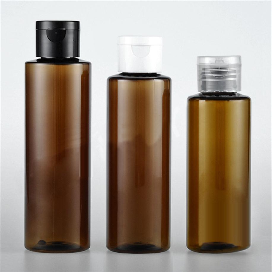 whole 50pcs ot 100 120 150ml brown flip top cap plastic bottle Cosmetic lotion cream PET container Travel shampoo bottles with lid281K
whole 50pcs ot 100 120 150ml brown flip top cap plastic bottle Cosmetic lotion cream PET container Travel shampoo bottles with lid281K