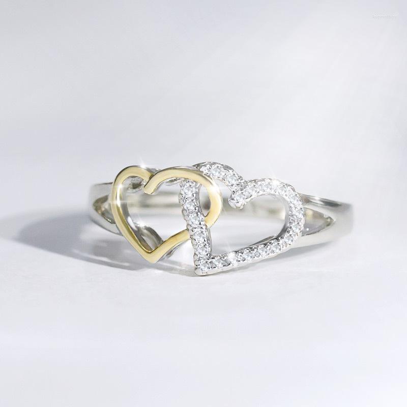 Wedding Rings Exquisite Hollow Heart Zircon Engagement Ring Simple Anniversary Fine Jewelry Silver Color Lover's Gifts
Wedding Rings Exquisite Hollow Heart Zircon Engagement Ring Simple Anniversary Fine Jewelry Silver Color Lover's Gifts