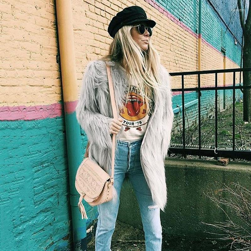 Women' Fur Plus Size 4XL Elegant Fluffy Faux Coat Women Warm Long Sleeve Female Outerwear Winter Jacket Hairy Overcoat, Gray
Women' Fur Plus Size 4XL Elegant Fluffy Faux Coat Women Warm Long Sleeve Female Outerwear Winter Jacket Hairy Overcoat, Gray