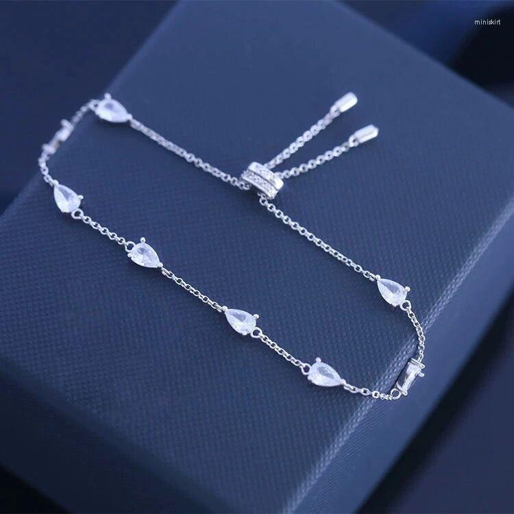 Bangle Silver Color Sparkling Water Drop Crystal Adjustable Bracelet & For Women Fashion Jewelry Wedding Party Gift Zk30
Bangle Silver Color Sparkling Water Drop Crystal Adjustable Bracelet & For Women Fashion Jewelry Wedding Party Gift Zk30