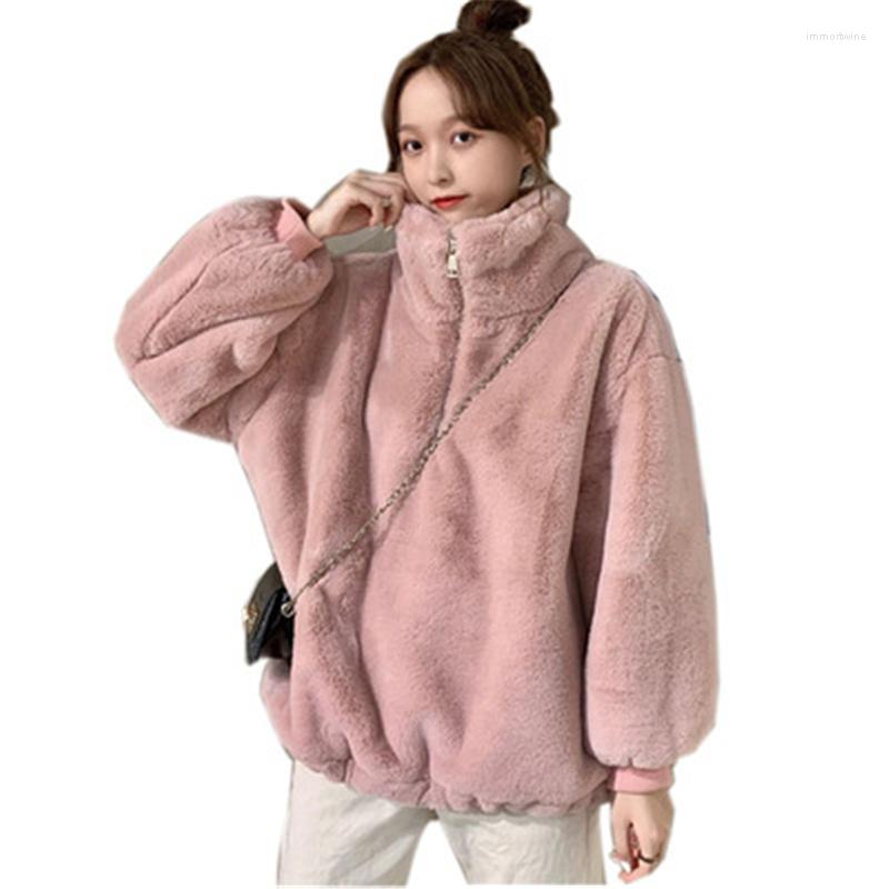 Women' Fur Rex Sweatshirts 2022 Winter Women' Coats Thick Warm Turtleneck Female Pullover Trendy Loose Ladies Hooded, Beige
Women' Fur Rex Sweatshirts 2022 Winter Women' Coats Thick Warm Turtleneck Female Pullover Trendy Loose Ladies Hooded, Beige
