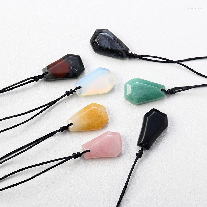 Chains Natural Stone Geometric Shape Pendant Quartz Agates Healing Crystal Tiger Eye Amethyst Charms Rope Necklace Jewelry
Chains Natural Stone Geometric Shape Pendant Quartz Agates Healing Crystal Tiger Eye Amethyst Charms Rope Necklace Jewelry