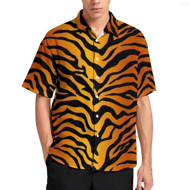 Men's Casual Shirts Tiger Stripes Yellow Summer Shirt Male Animal Print Blouses Short-Sleeved Harajuku Oversized, Style-18
Men's Casual Shirts Tiger Stripes Yellow Summer Shirt Male Animal Print Blouses Short-Sleeved Harajuku Oversized, Style-18
