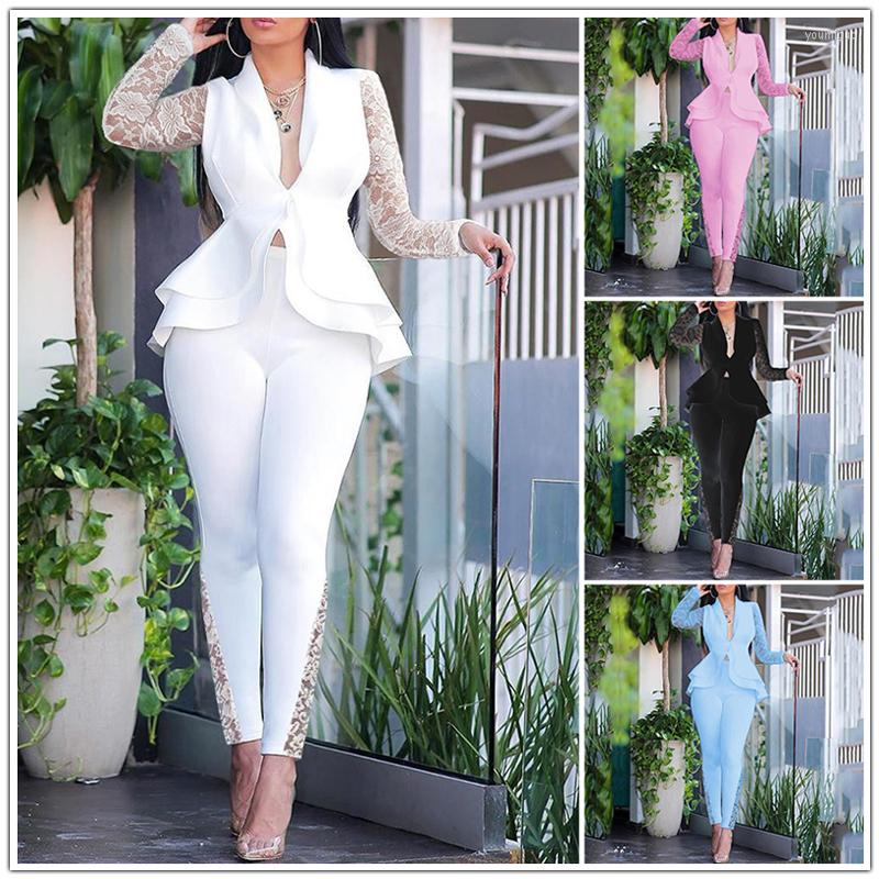 Women' Two Piece Pants 2022 Sexy Lace Business Suit Autumn Women Ladies Suits Blazer Ruffles Outfits Uniform Fashion Female Matching Pant, Black
Women' Two Piece Pants 2022 Sexy Lace Business Suit Autumn Women Ladies Suits Blazer Ruffles Outfits Uniform Fashion Female Matching Pant, Black