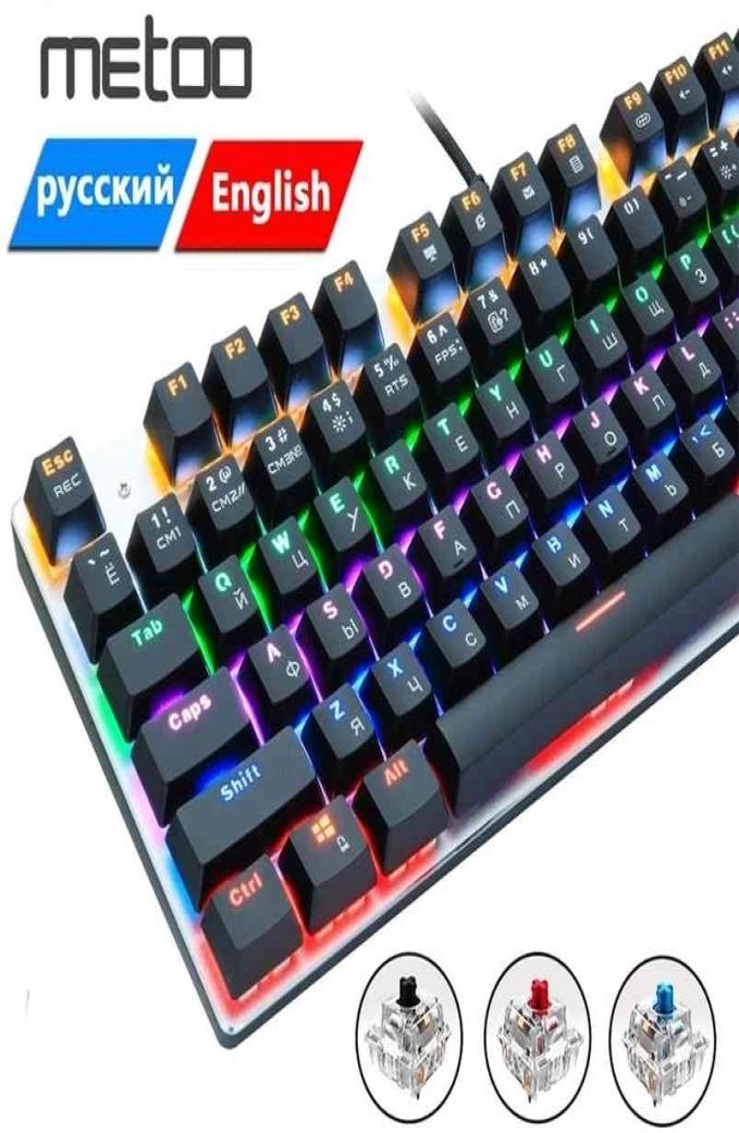 Gaming Mechanical Keyboard Game Antighosting RussianUS Blue Black Red Switch Backlit USB Wired For pro Gamer 210610
Gaming Mechanical Keyboard Game Antighosting RussianUS Blue Black Red Switch Backlit USB Wired For pro Gamer 210610
