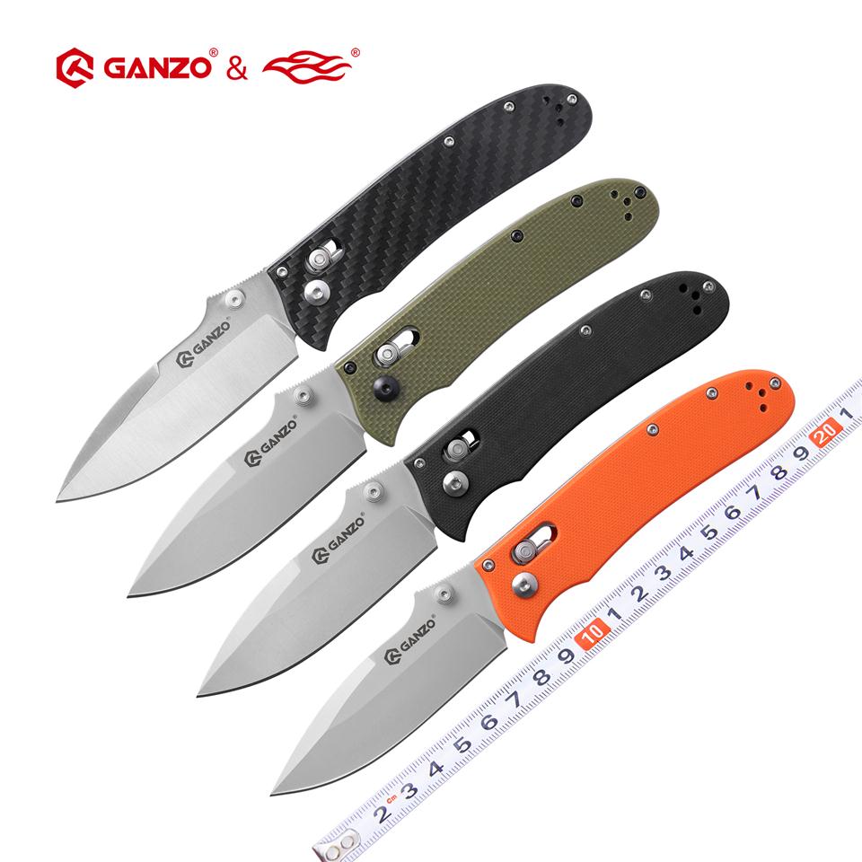 

Firebird Ganzo G704 58-60HRC 440C blade G10 handle 6 colors folding knife tactical tool outdoor camping EDC tool Hunting Pocket Knife276S