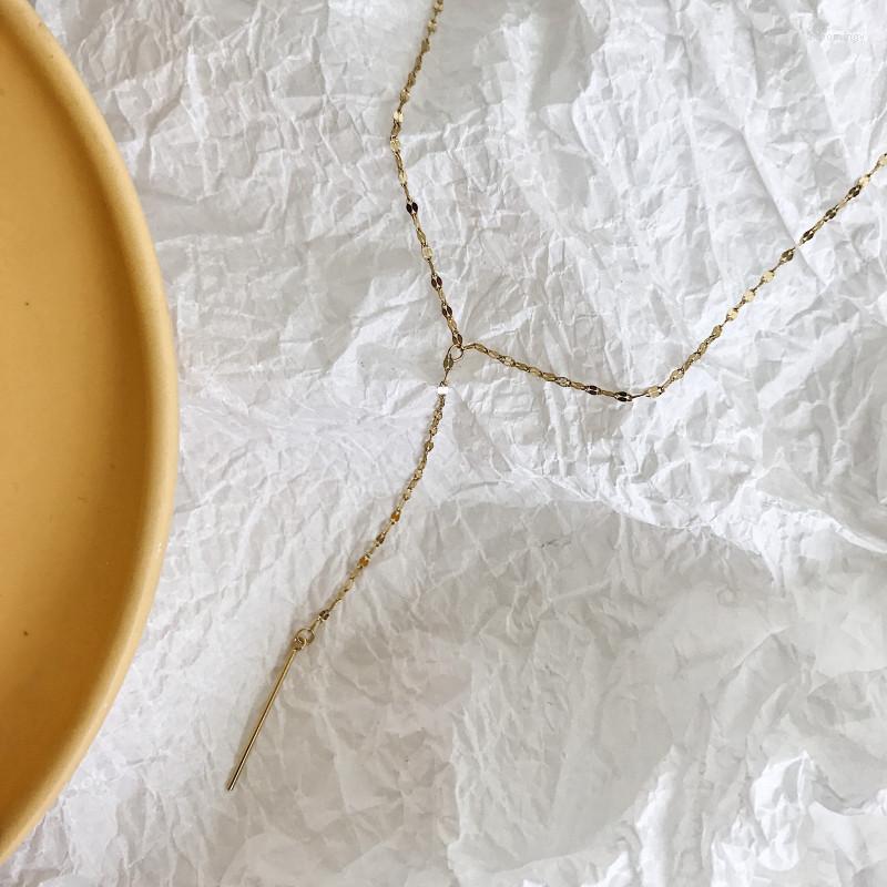 Chains Korean Version Of S925 Silver Fashion Temperament Trend Gold Word Needle Personalized Necklace Female
Chains Korean Version Of S925 Silver Fashion Temperament Trend Gold Word Needle Personalized Necklace Female