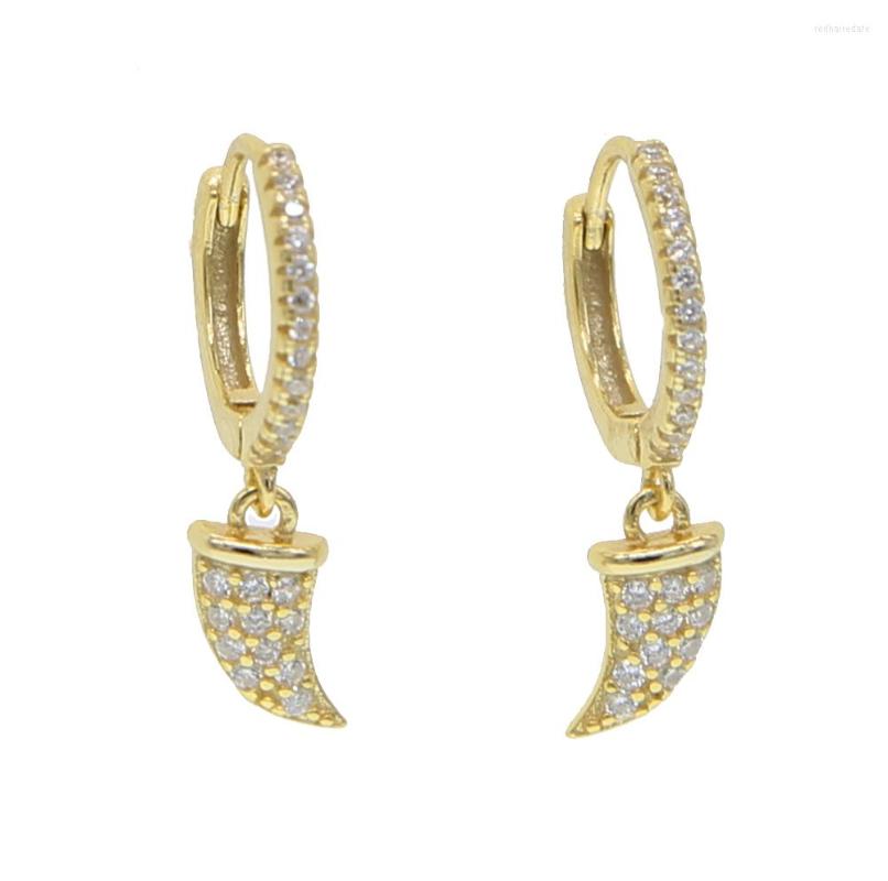Dangle Earrings Vintage Fashion Gold Horn Earings Micro Pave Cubic Zirconia Chic 925 Sterling Silver Jewelry For Women
Dangle Earrings Vintage Fashion Gold Horn Earings Micro Pave Cubic Zirconia Chic 925 Sterling Silver Jewelry For Women