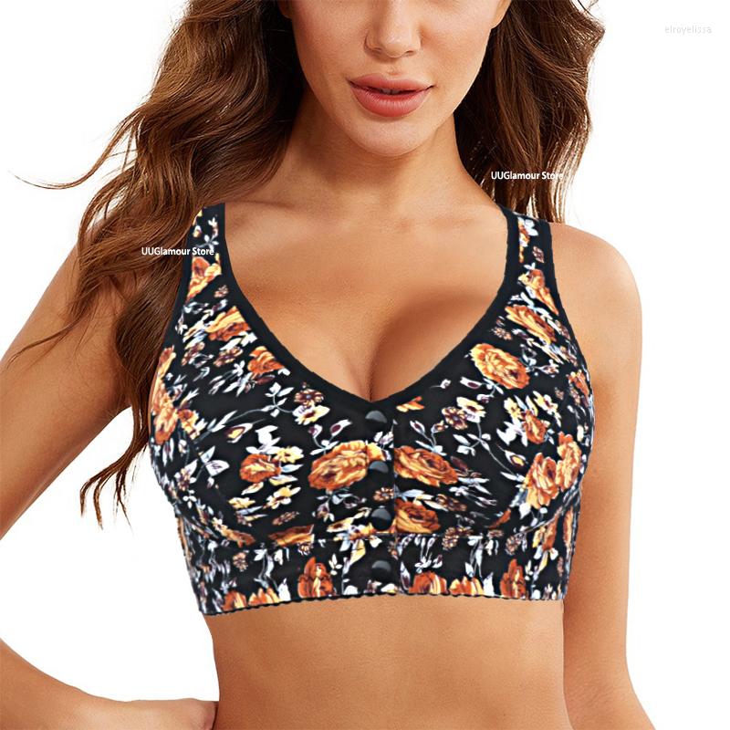 Bras 2022 Bra Cotton Women Front Closure Wire Free Underwear Confortable Bright Flowers Bralette Lingerie K031, Black
Bras 2022 Bra Cotton Women Front Closure Wire Free Underwear Confortable Bright Flowers Bralette Lingerie K031, Black