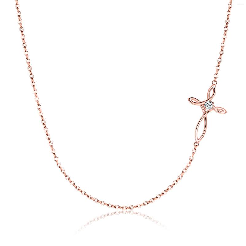 Chains 925 Sterling Silver Necklace Cubic Zirconia Sideway Cross Pendant Choker Jewelry Religious Prayer Gifts Neck Chain For Women
Chains 925 Sterling Silver Necklace Cubic Zirconia Sideway Cross Pendant Choker Jewelry Religious Prayer Gifts Neck Chain For Women