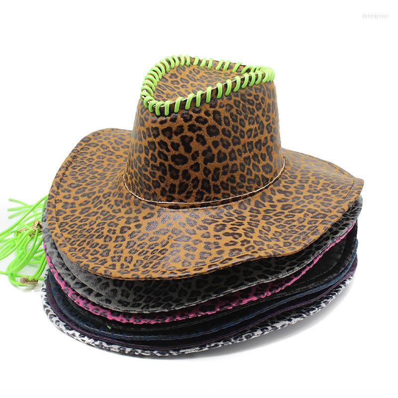 Berets Summer Leopard Print Cowboy Hat For Women Retro Bowler Fedora Female Felt Wide Brim Jazz Cap Four Seasons Cowgirl Sombrero, Grey
Berets Summer Leopard Print Cowboy Hat For Women Retro Bowler Fedora Female Felt Wide Brim Jazz Cap Four Seasons Cowgirl Sombrero, Grey
