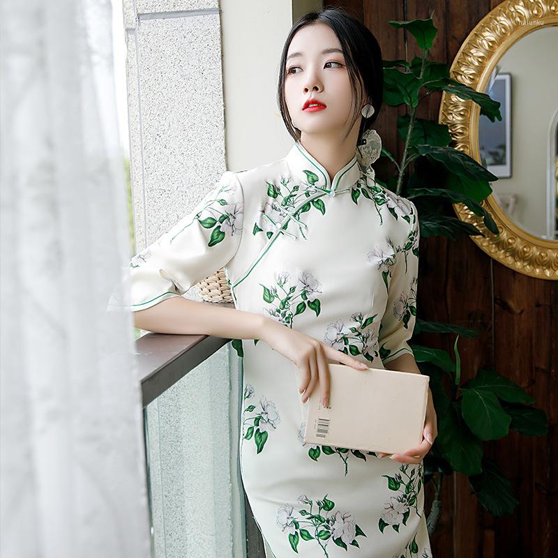Ethnic Clothing Elegant Women Novelty Solid Short Sleeve Sexy Cheongsam Chinese Traditional Mandarin Collar Oriental Qipao Evening Party
Ethnic Clothing Elegant Women Novelty Solid Short Sleeve Sexy Cheongsam Chinese Traditional Mandarin Collar Oriental Qipao Evening Party