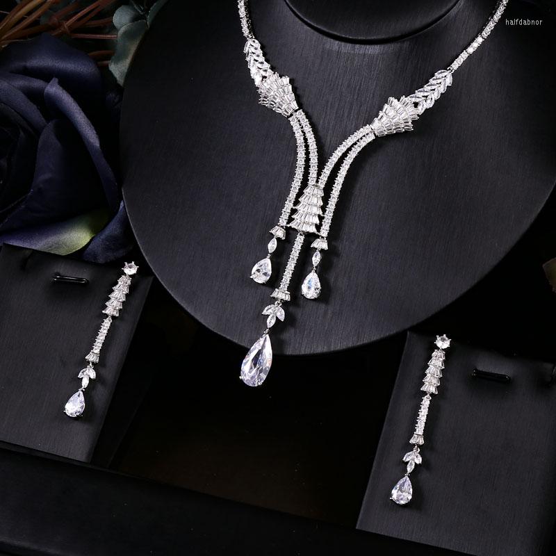 Necklace Earrings Set Janekelly Trendy Wedding For Women Accessories Cubic Zirconia Bridal Pendientes Mujer Moda, Picture shown
Necklace Earrings Set Janekelly Trendy Wedding For Women Accessories Cubic Zirconia Bridal Pendientes Mujer Moda, Picture shown