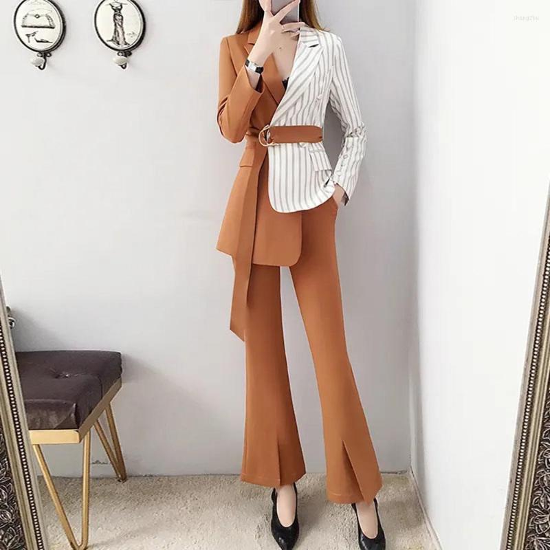 Women' Two Piece Pants Autumn Spring Blazer Female 2022 Fashion Temperament Wide-leg 2 Office Lady Splicing Contrast Casual Elegant Suit, Apricot set
Women' Two Piece Pants Autumn Spring Blazer Female 2022 Fashion Temperament Wide-leg 2 Office Lady Splicing Contrast Casual Elegant Suit, Apricot set