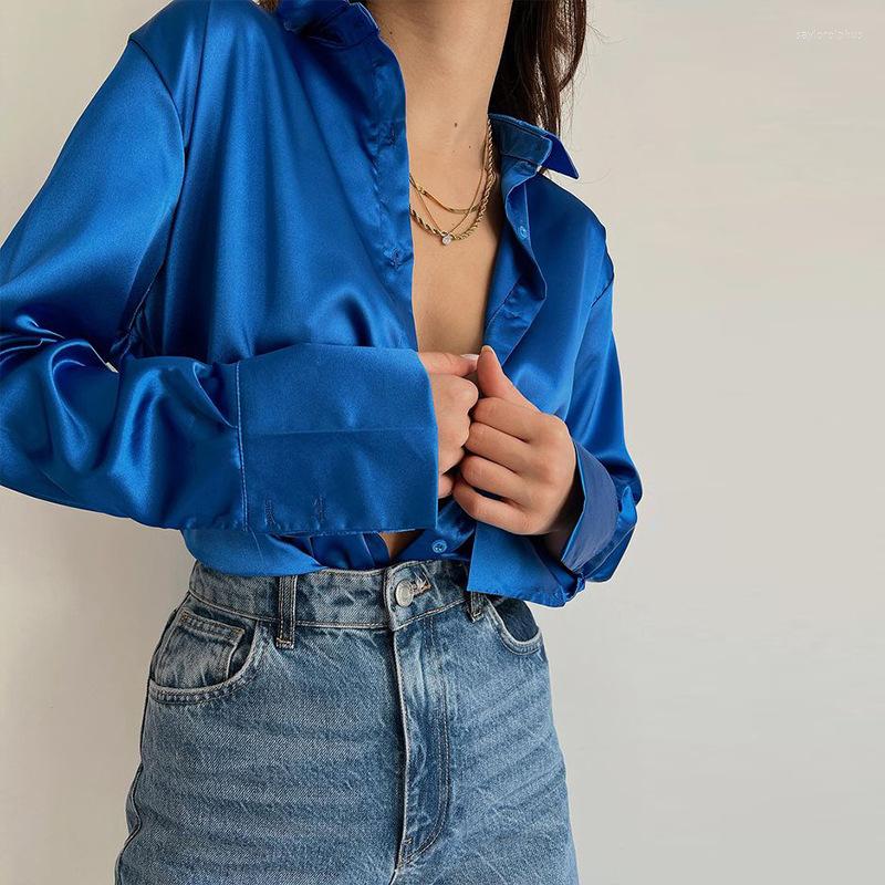 Women' Blouses Elegant Spring Fashion Satin Tops And Women Open Stitch Casual Flare Sleeve Shirts Blouse Streetwear, Brown
Women' Blouses Elegant Spring Fashion Satin Tops And Women Open Stitch Casual Flare Sleeve Shirts Blouse Streetwear, Brown