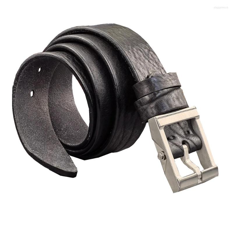 Belts Luxury Stainless Steel Belt Buckle Men Genuine Leather Ceinture For Wide Real Male SBT0022, Black
Belts Luxury Stainless Steel Belt Buckle Men Genuine Leather Ceinture For Wide Real Male SBT0022, Black