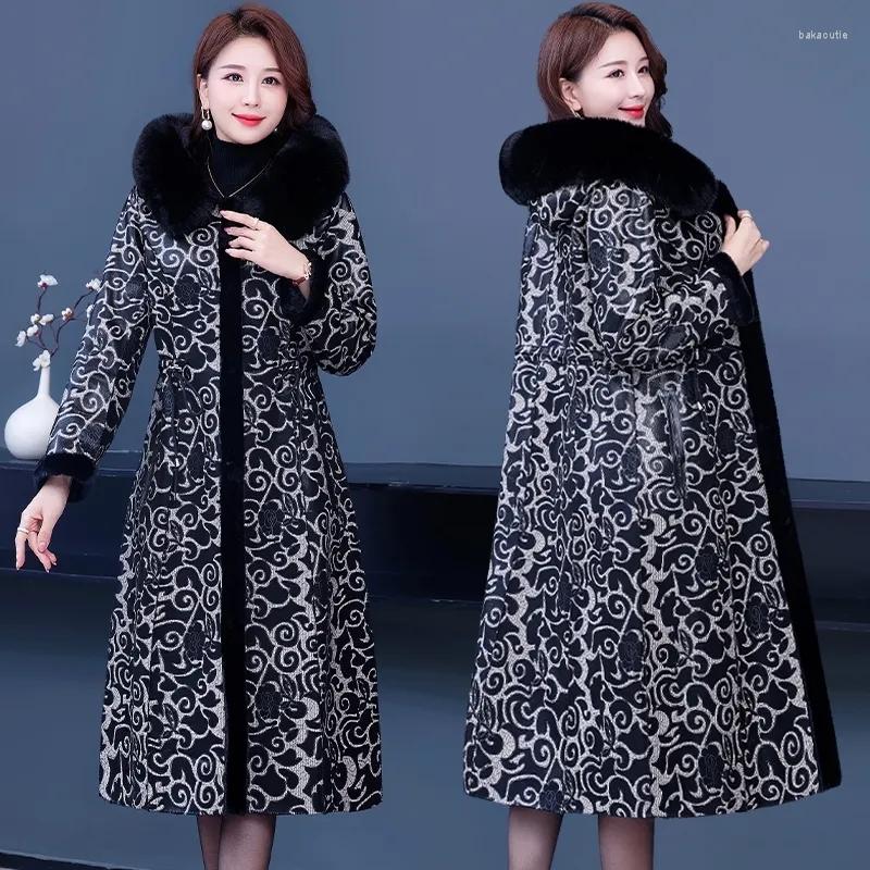 Women's Fur Two-sided Faux Coat Female One-piece 2022 Autumn Winter Long Over-the-knee Plus Velvet Thick Warm Overcoat Womens, Rose flower
Women's Fur Two-sided Faux Coat Female One-piece 2022 Autumn Winter Long Over-the-knee Plus Velvet Thick Warm Overcoat Womens, Rose flower