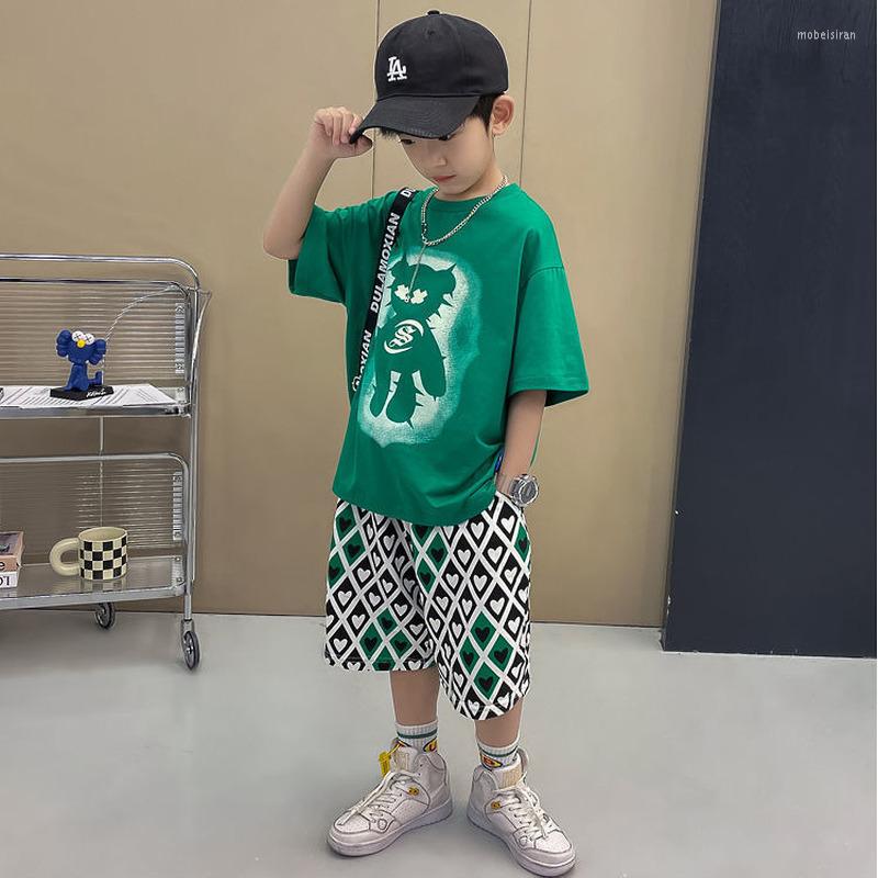 Clothing Sets 2022 Kid Boy Set Suit Cotton Summer Casual Outing Clothes Top Shorts 2PCS For Children's Outfit 2-12 Years, Green
Clothing Sets 2022 Kid Boy Set Suit Cotton Summer Casual Outing Clothes Top Shorts 2PCS For Children's Outfit 2-12 Years, Green