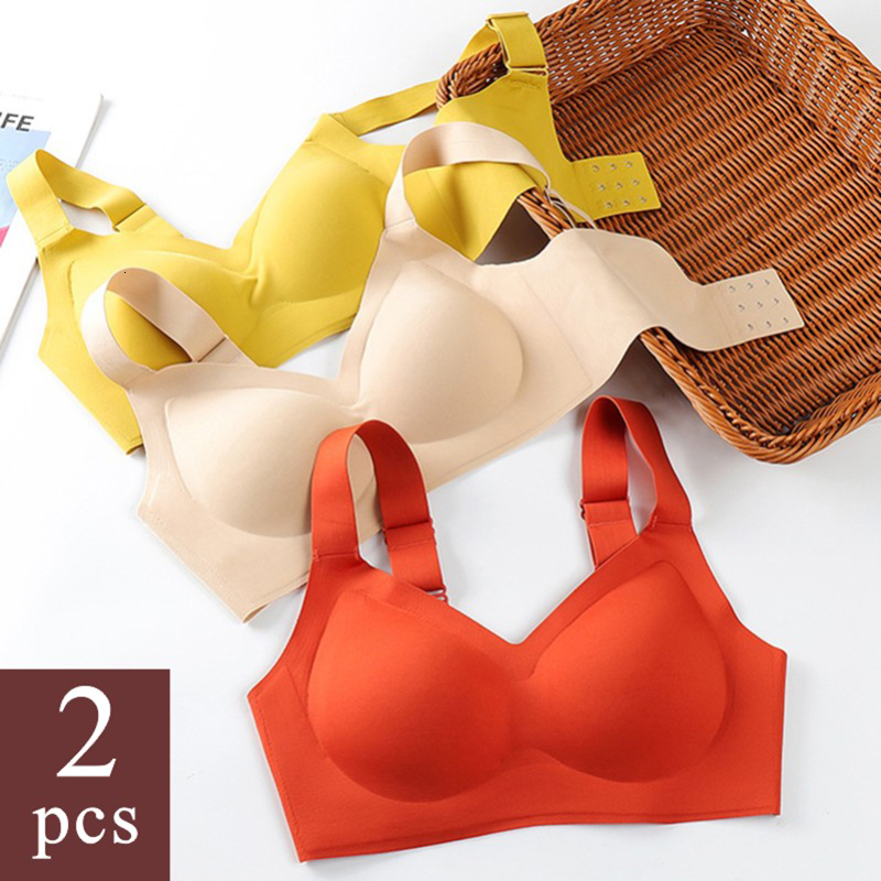 Bras 2pcs set Thai Latex Non marking Underwear Women Fashion Wide Straps Gathering No Steel Ring Adjustable Sports Anti sagging Bra 221119
Bras 2pcs set Thai Latex Non marking Underwear Women Fashion Wide Straps Gathering No Steel Ring Adjustable Sports Anti sagging Bra 221119