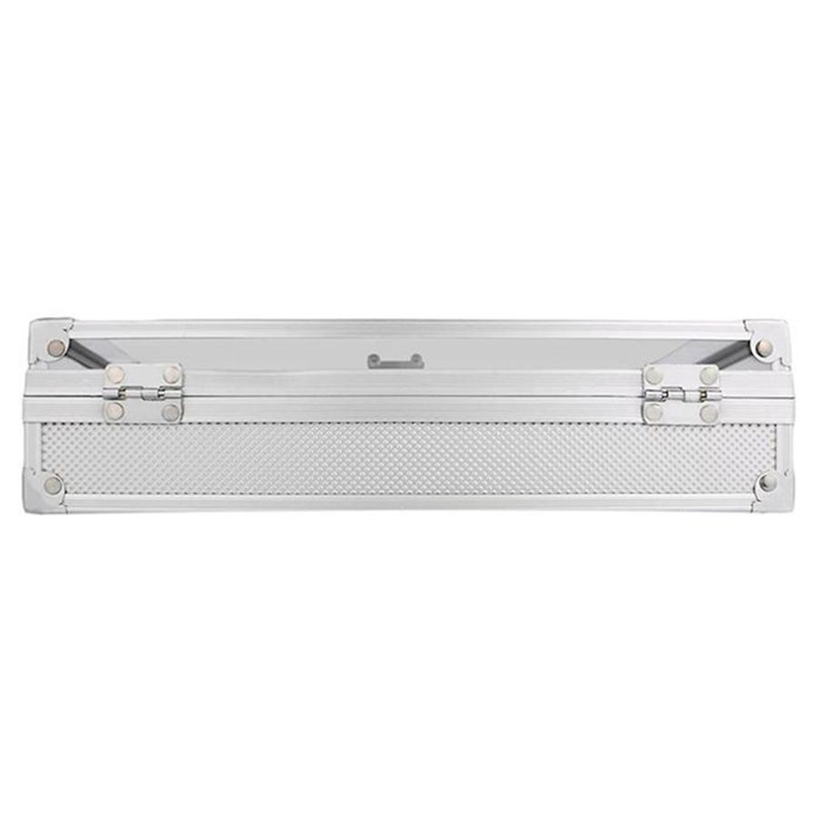 Useful Aluminium Watches Box 12 Grid Slots Jewelry Watches Display Storage Box Square Case Suede Inside Rec Watch Holder273r