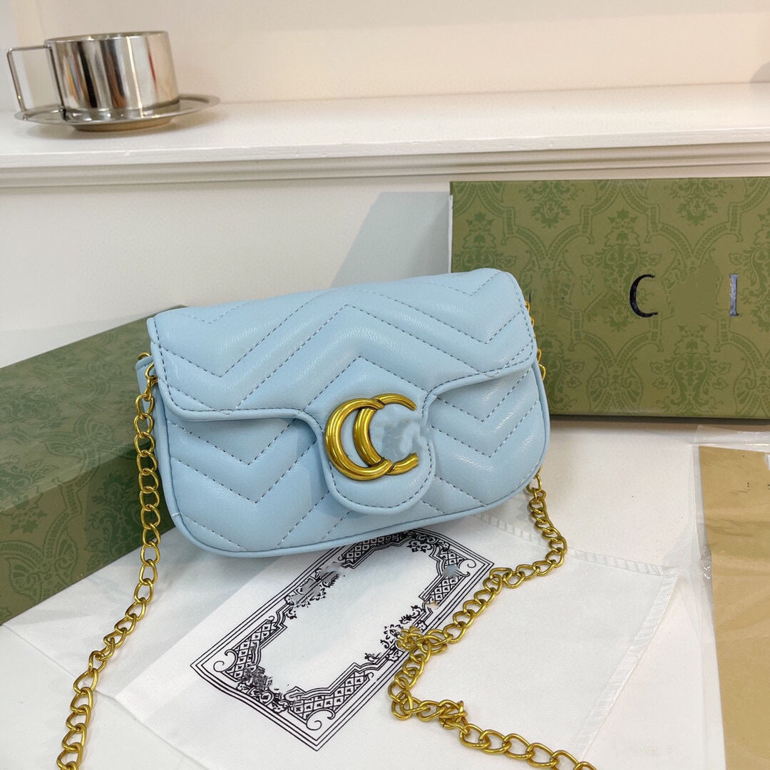 Fashion Designer Woman Bag Handbag Purse Wallet Original Box Genuine Leather Women Messenger cross body chain With box