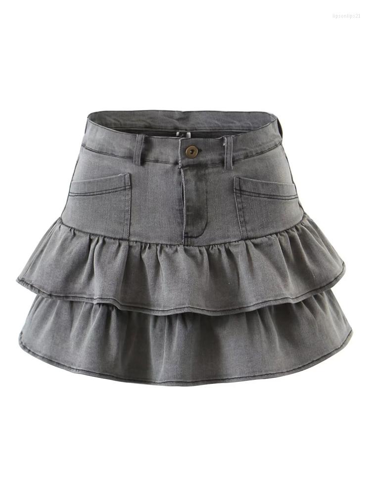 Skirts UNUTH Casual Girls Grey Denim 2022 Summer Fashion Ladies Women Solid Color Cotton
Skirts UNUTH Casual Girls Grey Denim 2022 Summer Fashion Ladies Women Solid Color Cotton