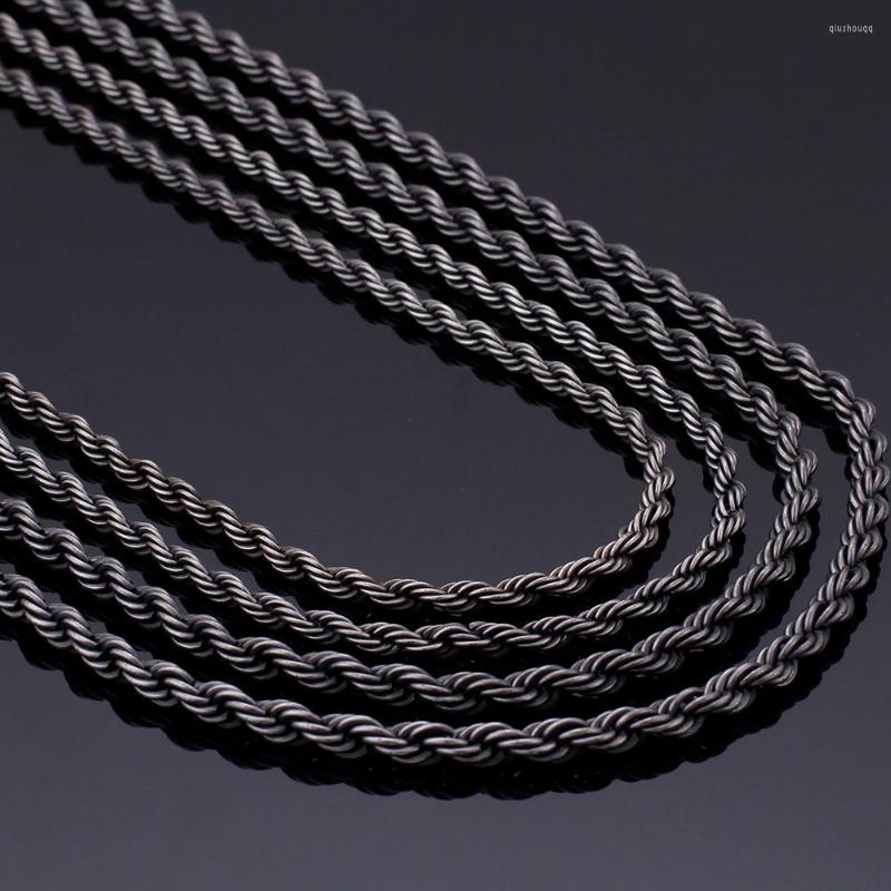 Chains 4/5MM Wide Twist Chain Necklace Man Vintage Black Solid Stainless Steel 66/76CM Long Necklaces For Women Drop Jewelry
Chains 4/5MM Wide Twist Chain Necklace Man Vintage Black Solid Stainless Steel 66/76CM Long Necklaces For Women Drop Jewelry