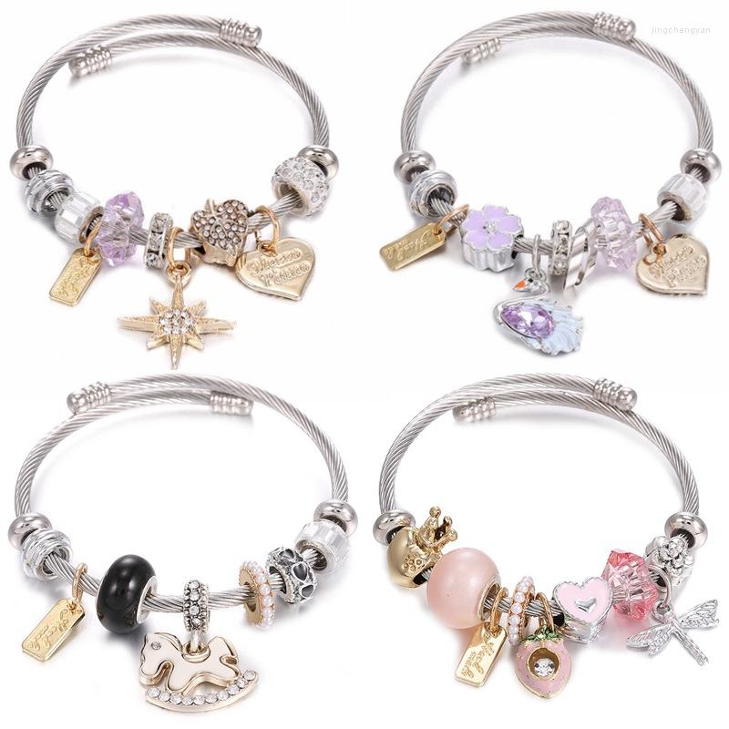 Bangle Light Luxury Fashion Bracelet Gold Eight Star Pink Heart Crown Pony Beaded Hand String Jewelry
Bangle Light Luxury Fashion Bracelet Gold Eight Star Pink Heart Crown Pony Beaded Hand String Jewelry