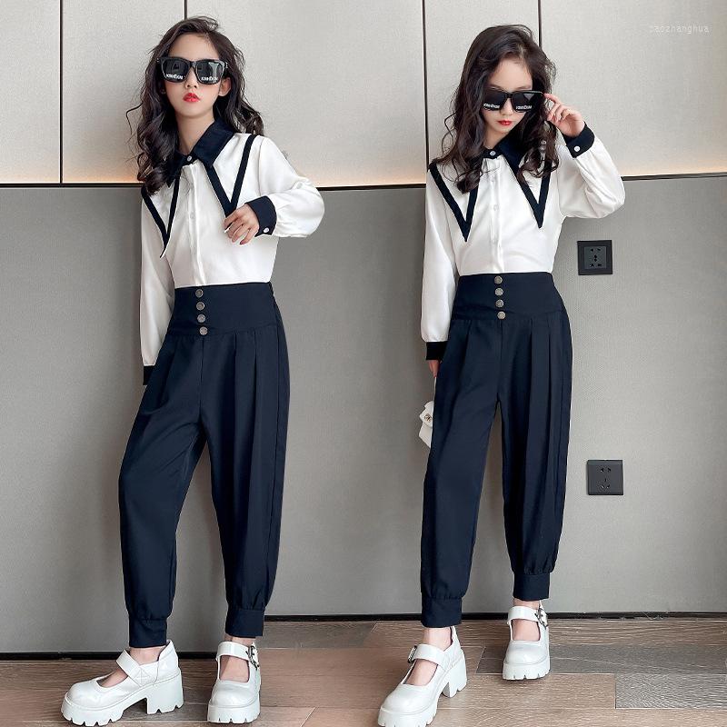 Clothing Sets Teenage Girls Outfits Spring Summer Suit Children White Blouse Pants Casual Korean 2pcs Set Kids Costume 5-14 Years, Picture shown
Clothing Sets Teenage Girls Outfits Spring Summer Suit Children White Blouse Pants Casual Korean 2pcs Set Kids Costume 5-14 Years, Picture shown