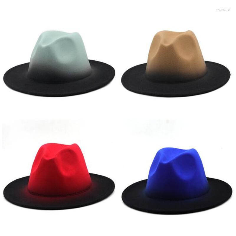 Berets 6pc Felt Fedora Hats Men's Women's Hat Women Men Fedoras Bulk Woman Man Jazz Cap Female Male Gradient Caps Wholesale, 05
Berets 6pc Felt Fedora Hats Men's Women's Hat Women Men Fedoras Bulk Woman Man Jazz Cap Female Male Gradient Caps Wholesale, 05