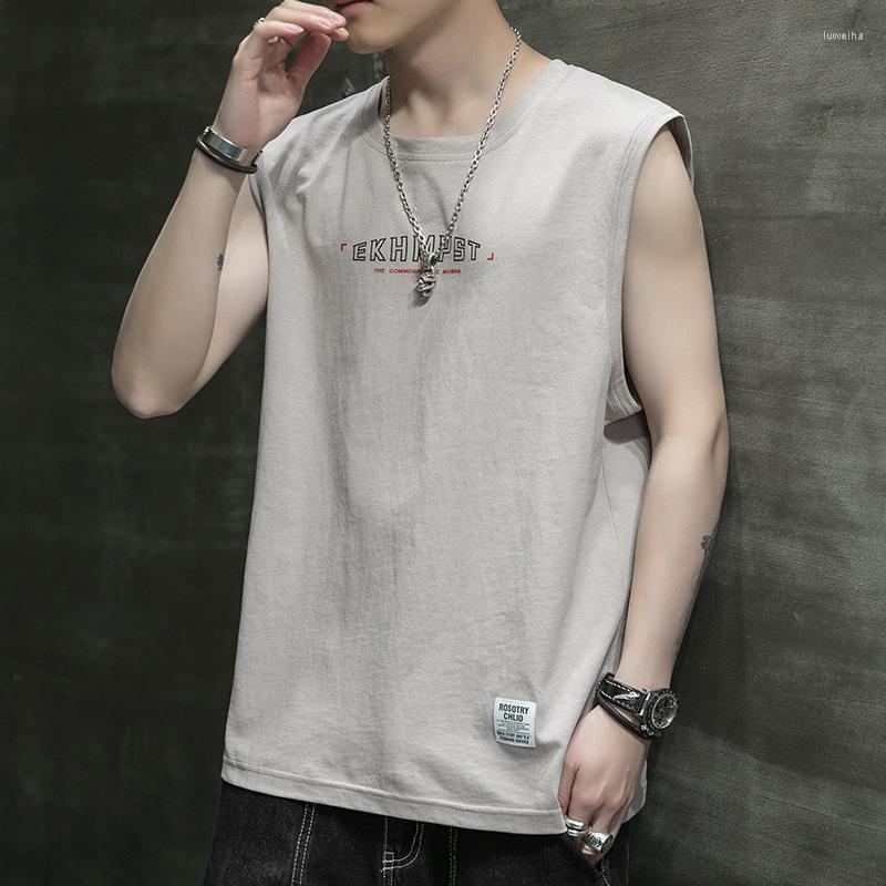 Men's T Shirts Summer Cotton Men Vest Wear Loose Sleeveless Trend Ins Fitness Basketball Sports T-shirt, Black
Men's T Shirts Summer Cotton Men Vest Wear Loose Sleeveless Trend Ins Fitness Basketball Sports T-shirt, Black