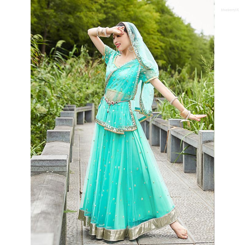 Ethnic Clothing Traditional Dance Performance Suit Lengha Sari Large Swing Skirt Top Veil Exotic Western Nepal India Saree
Ethnic Clothing Traditional Dance Performance Suit Lengha Sari Large Swing Skirt Top Veil Exotic Western Nepal India Saree