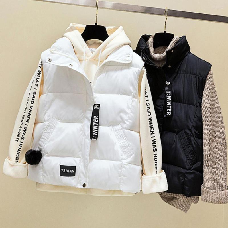 Women' Vests Windproof Cold Resistant Pure Color Stand Collar Thick Loose Vest Coat Female Clothing, Black
Women' Vests Windproof Cold Resistant Pure Color Stand Collar Thick Loose Vest Coat Female Clothing, Black