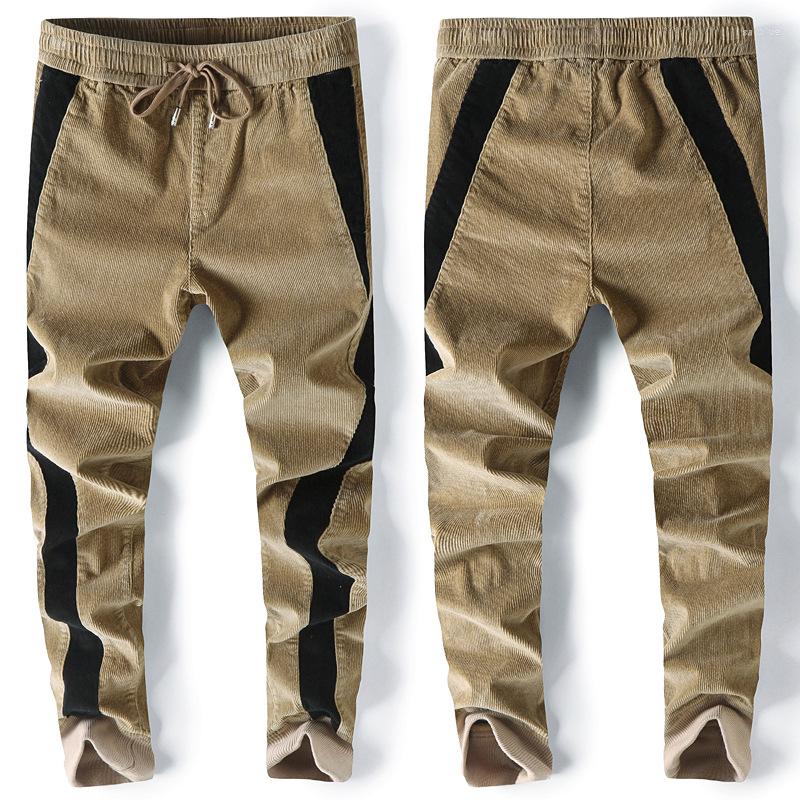 Men's Pants 2022men's Elastic Waist Color Matching Corduroy Youth Slim Cotton Sports Leisure Ankle-Tied Striped, Gray
Men's Pants 2022men's Elastic Waist Color Matching Corduroy Youth Slim Cotton Sports Leisure Ankle-Tied Striped, Gray