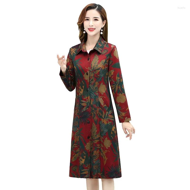 Women's Trench Coats 5XL Coat For Women Spring Middle-aged Female Korean Loose Thin Outwear Femme Fashion Printing Windbreaker, Color 2
Women's Trench Coats 5XL Coat For Women Spring Middle-aged Female Korean Loose Thin Outwear Femme Fashion Printing Windbreaker, Color 2