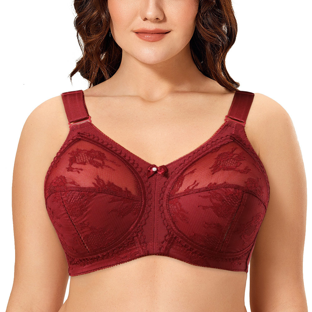 Bras Lace For Women Minimizer Push Up Sexy Full Cup Wireless Large Bosom Plus Size B C D E F G H I 221119, Black
Bras Lace For Women Minimizer Push Up Sexy Full Cup Wireless Large Bosom Plus Size B C D E F G H I 221119, Black