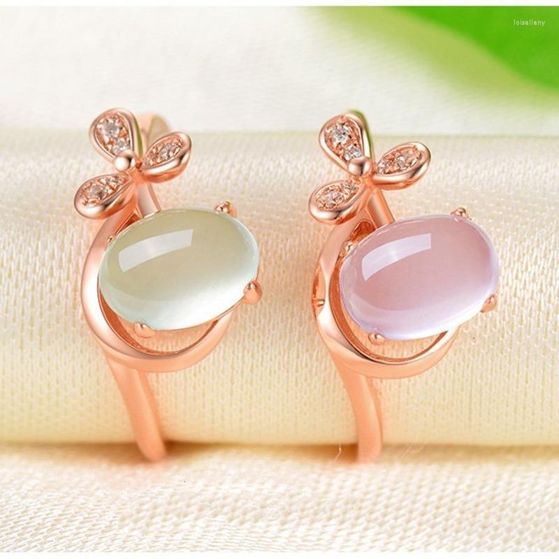 Cluster Rings Natural Pink Chalcedony Hand-carved Water Drop Ring Fashion Boutique Jewelry Women's Gift Opening Adjustable
Cluster Rings Natural Pink Chalcedony Hand-carved Water Drop Ring Fashion Boutique Jewelry Women's Gift Opening Adjustable
