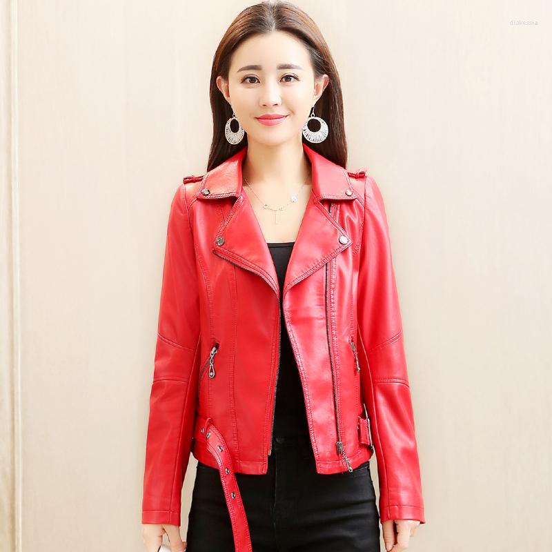 Women's Leather 2022 Spring Women Slim Zipper Jacket Soft Faux Jackets Biker Motorcycle Coat Lady Casual Sheepskin Outerwear, Black
Women's Leather 2022 Spring Women Slim Zipper Jacket Soft Faux Jackets Biker Motorcycle Coat Lady Casual Sheepskin Outerwear, Black
