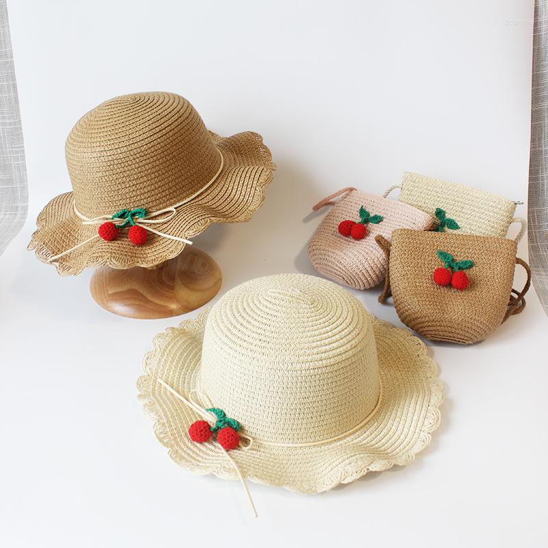 Hats Girls Summer Cap Cherry Decorate Wavy Straw Hat For Children Panama Kids Sun Baby Beach, Beige
Hats Girls Summer Cap Cherry Decorate Wavy Straw Hat For Children Panama Kids Sun Baby Beach, Beige