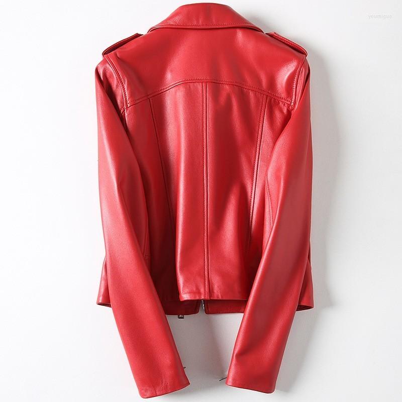 Women's Leather Women Fashion Genuine Jacket Zipper Short Real Coats High Quality Luxury Sheepskin Overcoat Slim Red Clothes
Women's Leather Women Fashion Genuine Jacket Zipper Short Real Coats High Quality Luxury Sheepskin Overcoat Slim Red Clothes